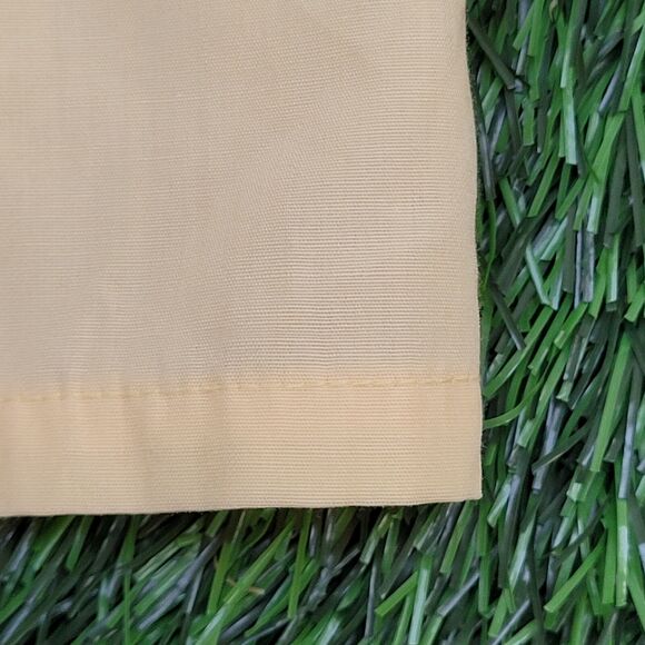 Vintage 90s MOD Button Shirt Medium 22x27 Yellow USA - Picture 9 of 11